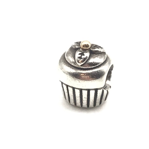Pandora 925 14k Retired Cupcake Charm - Picture 2 of 3